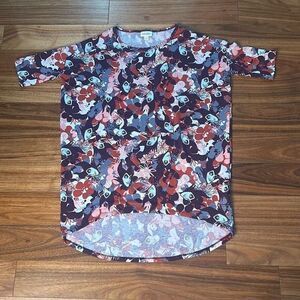 Lularoe Disney evil‎ queen Maleficent short sleeve high low Irma shirt